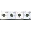 Image 1 : 4 CNDN SILVER DIME 1949, 51, 63, 65