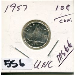 1957 CNDN SILVER DIME