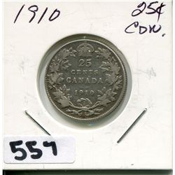 1910 CNDN SILVER QUARTER