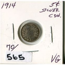 1914 CNDN SILVER SMALL NICKEL