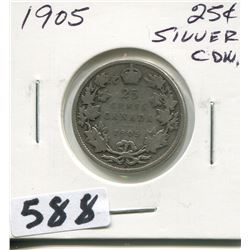 1905 CNDN SILVER QUARTER