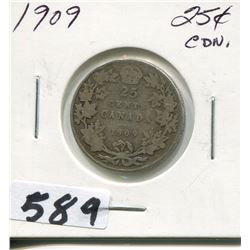 1909 CNDN SILVER QUARTER