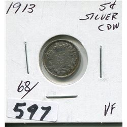 1913 CNDN SILVER SMALL NICKEL