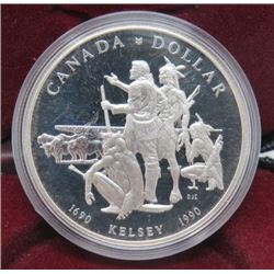 1990 CNDN SILVER DOLLAR WITH CASE