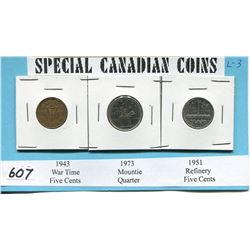 SPECIAL CNDN COINS 1943, 73, 51