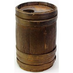 Early wooden powder keg