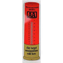 NOS Winchester Western metal thermometer