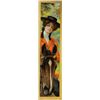 Image 1 : Original yard long litho of woman horse rider