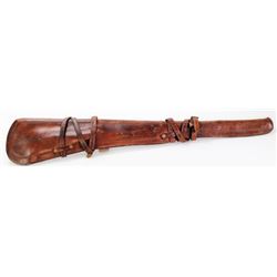 Minty early rifle scabbard unmarked with straps