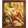 Image 1 : Whimsical oil on board painting