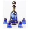 Image 1 : 5 pc. liquor set with sterling silver overlay