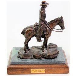 "On the Divide" table top bronze by Dale Lamphere