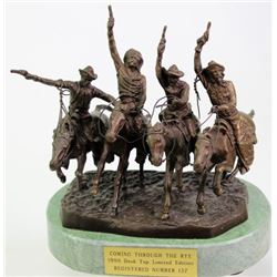 "Coming through the Rye" restrike desk top bronze