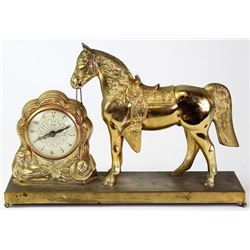 Vintage United electric horse clock