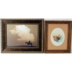 Collection of 2 framed art
