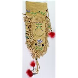 Contemporary beaded tobacco bag
