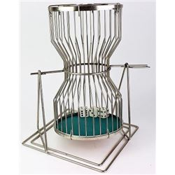 Large gambling chuk a luk cage 17" tall