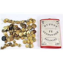 Collection of misc military uniform buttons