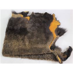 Large tanned buffalo robe