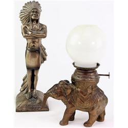 Collection of 2 includes cast metal