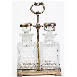 Late Victorian tantalus set