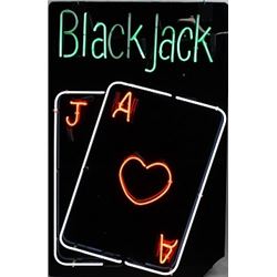 Large Black Jack neon sign
