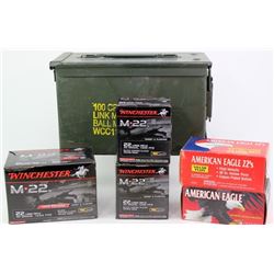 2800 rounds of 22 ammo with ammo can.