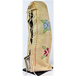 Floral beaded contemporary soft cradle