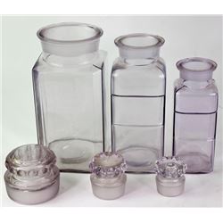 Collection of 3 antique jars includes large