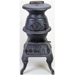 Small Snap No. 5 pot belly parlor stove