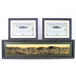 Collection of 3 includes framed and colorized