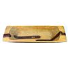 Image 1 : Large wooden primitive bowl with copper overlaid