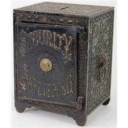 Antique "Security Safe Deposit" cast iron bank