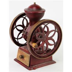 Small counter top antique coffee mill