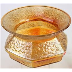 Unusual depression glass period spittoon