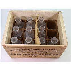 1906 Sagebrush Tonic wooden crate