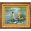 Image 1 : C. 1900-1910 framed print "Peace Offering"