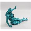 Image 4 : Bronze Sculpture Turquoise Painted Signed Dali
