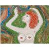 Image 3 : Polish Expressionist Oil on Panel Signed Menkes