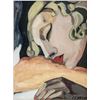 Image 1 : Polish Oil Woman Portrait Signed Lempicka