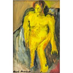 German Expressionist Gouache Signed Frank Auerbach