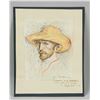Image 2 : Graphite Portrait of Van Gogh Signed E. Bequayd