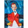 Image 1 : Russian Expressionist Gouache Signed Soutine
