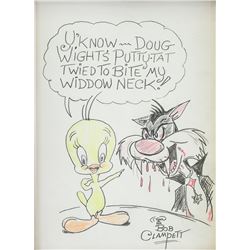 US Pop Art Graphite on Paper Signed Bob Clampett