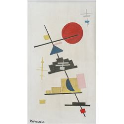 Russian Suprematist OOB Signed Kazimir Malevich