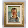 Image 2 : Artist Signed KPM Russian Oil on Canvas Portrait