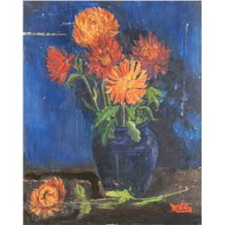 English Oil on Board Signed WSC