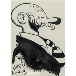US Pop Art Ink on Paper Signed Gus Edson