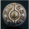 Image 1 : Chinese Agate Carved Round Pendant