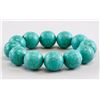 Image 1 : Chinese Turquoise Round Bead Bracelet